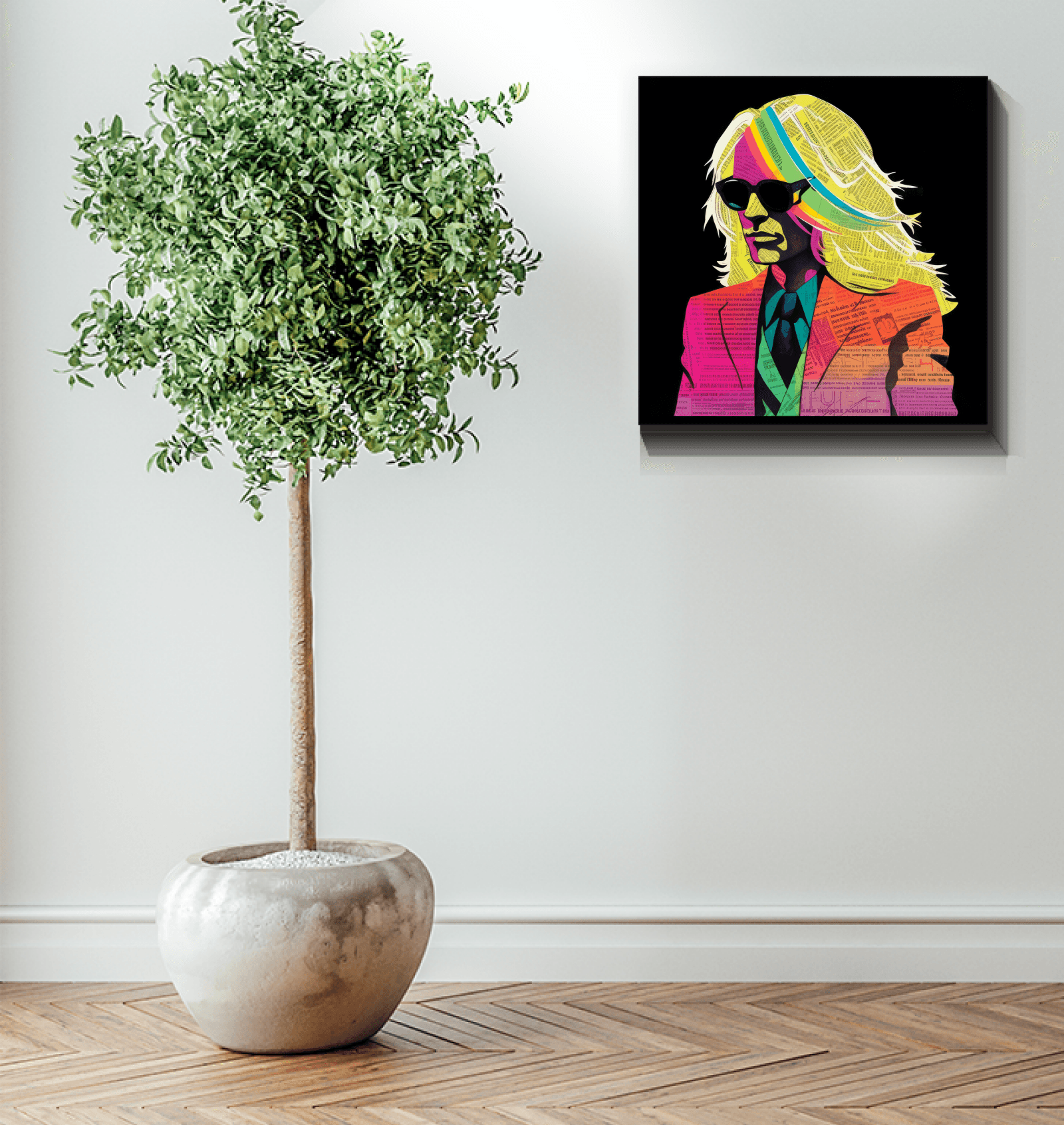 Elegance in Abstract Fashion Canvas - Beyond T-shirts