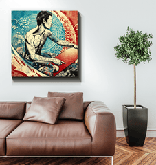 Surfing 1 37 Wrapped Canvas - Beyond T-shirts