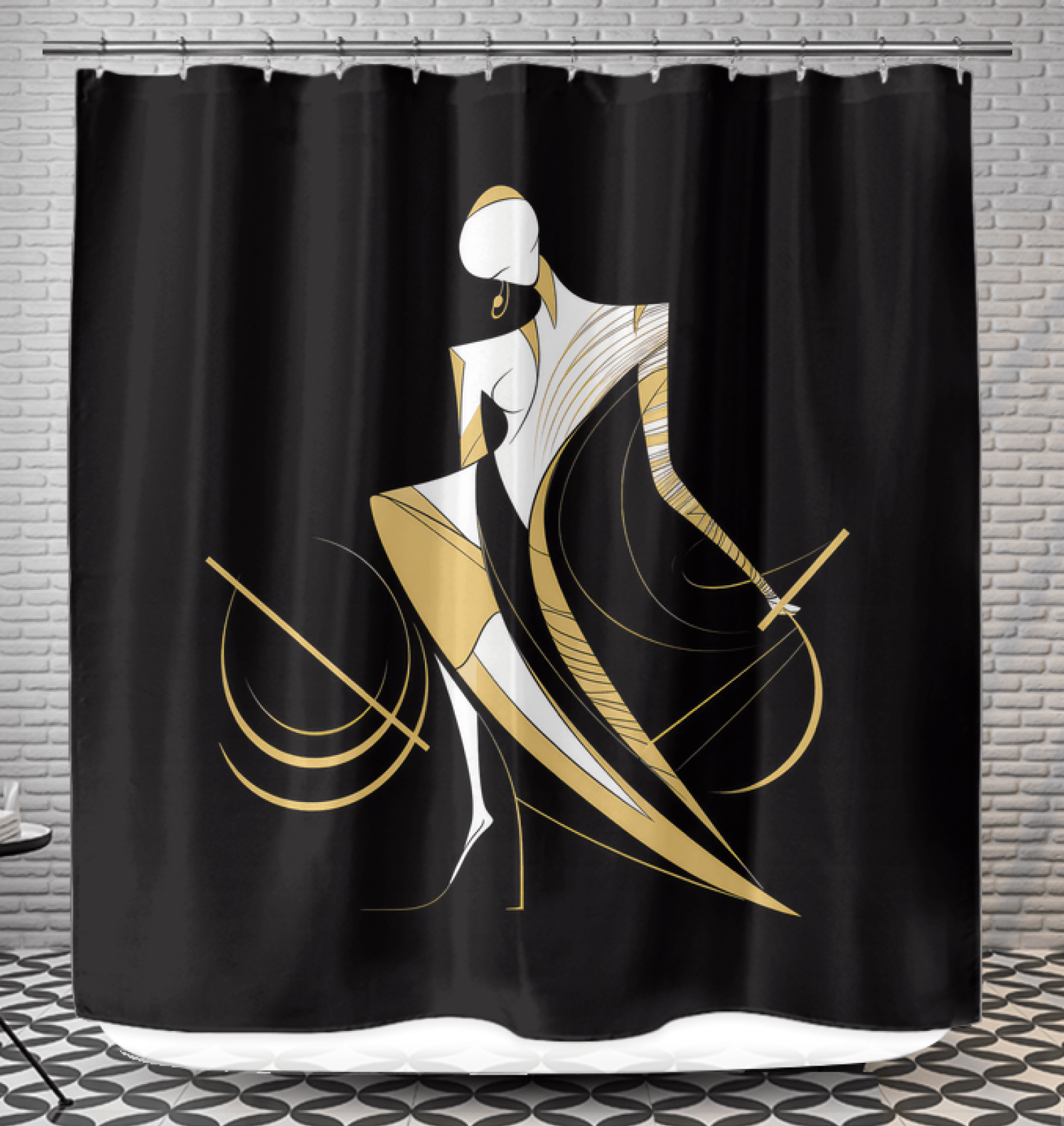 Art of Elegance Shower Curtain - Beyond T-shirts