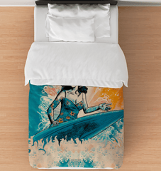 Surfing Spirit Duvet Cover Ensemble - Beyond T-shirts