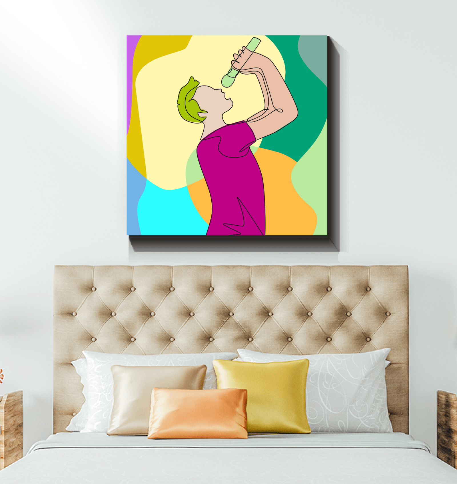 Singing Guy1 Wrapped Canvas - Beyond T-shirts