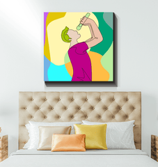 Singing Guy1 Wrapped Canvas - Beyond T-shirts