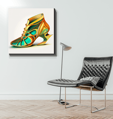 Abstract Footwear Vision - Futuristic Canvas Print - Beyond T-shirts