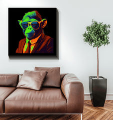 Jungle Joy Monkey Canvas Print - Beyond T-shirts