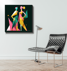 Chic Couture Abstract Expression Canvas - Beyond T-shirts