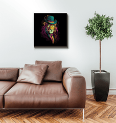 Regal Stare Canvas Art - Beyond T-shirts
