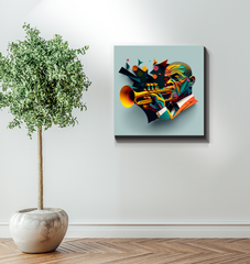Disco Fever Wrapped Canvas