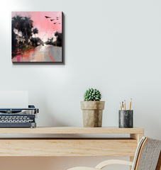 Mountain Bliss Landscape Wrapped Canvas