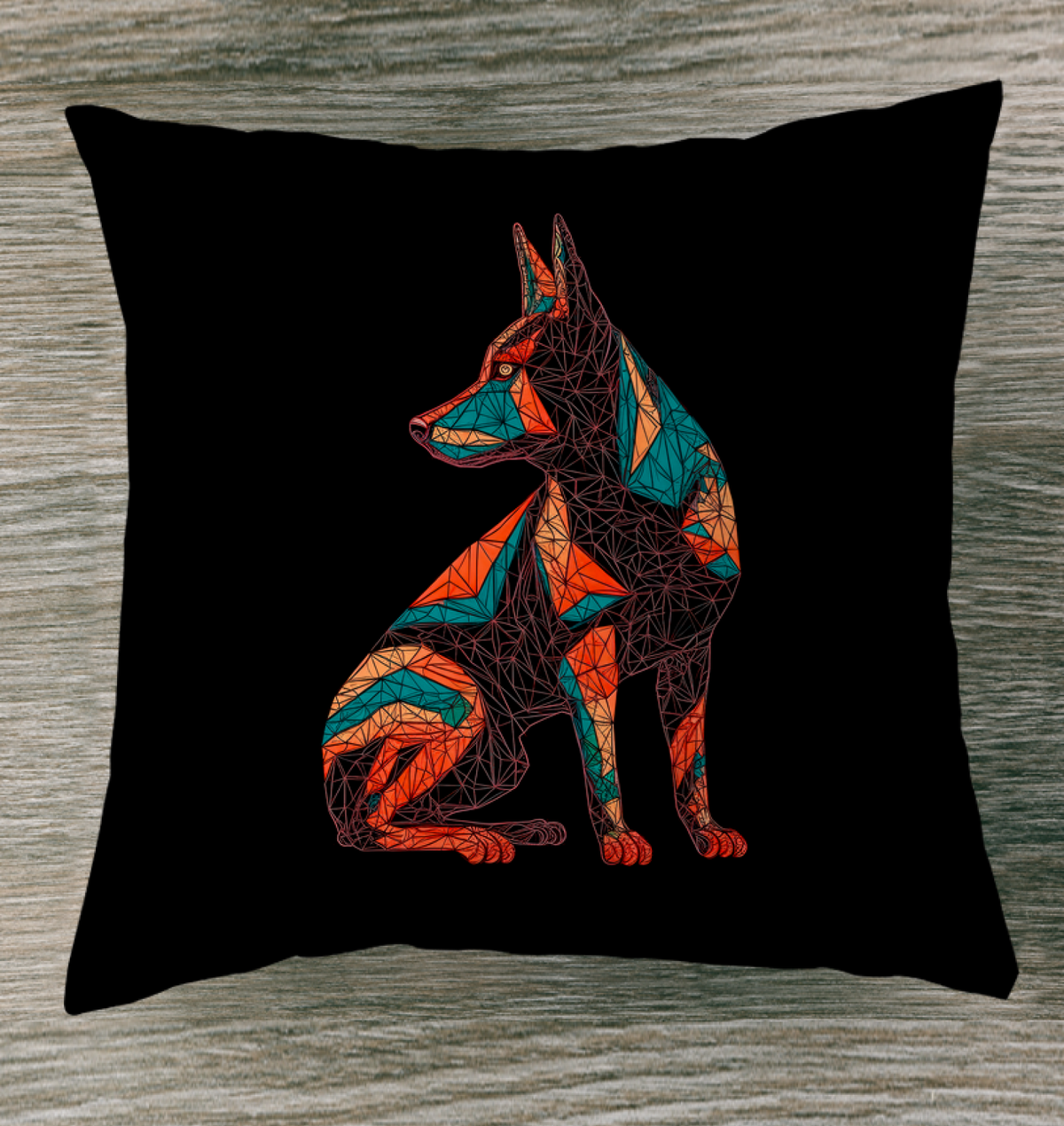 Whimsical Poodle Balloon Pillow