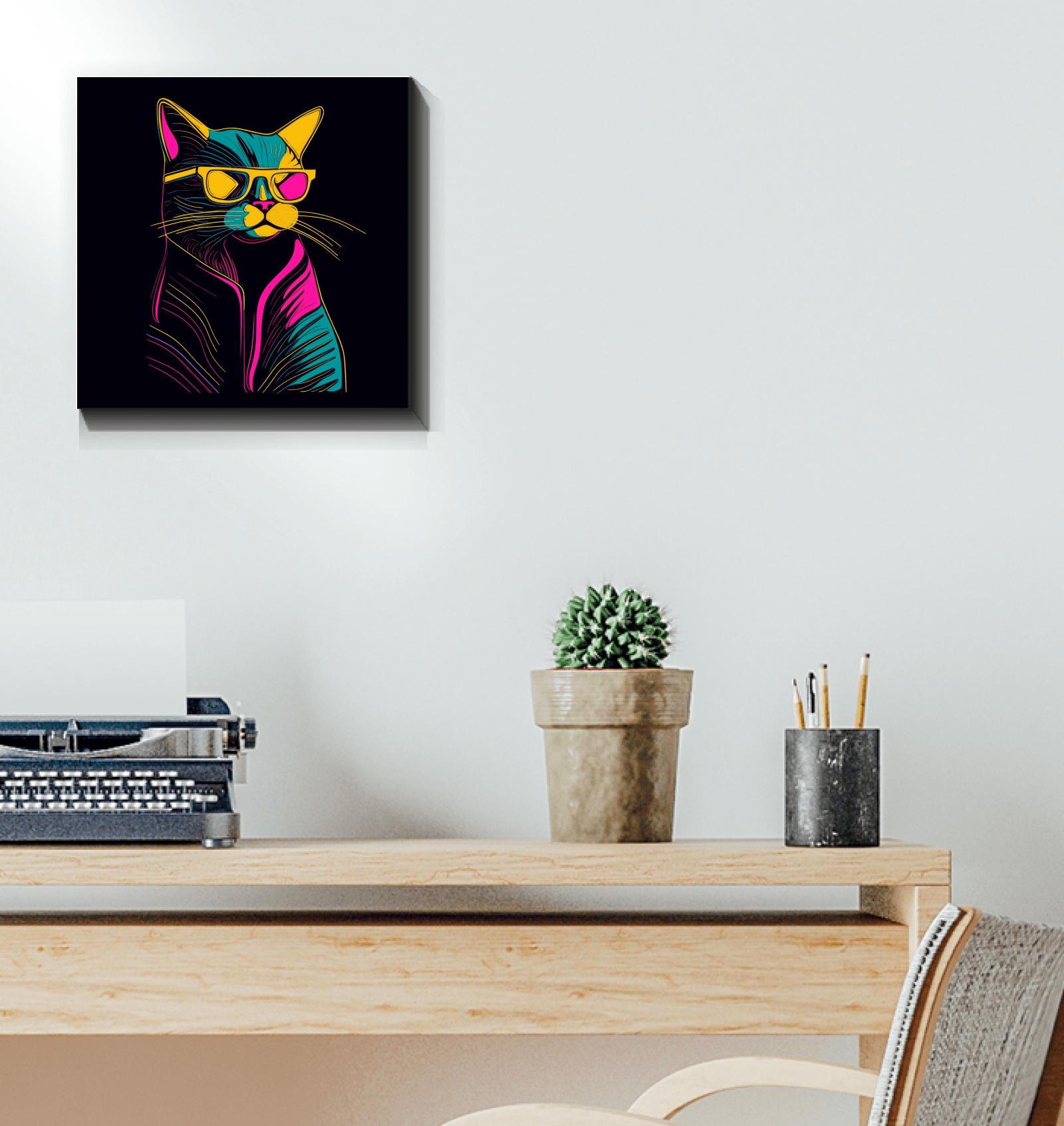 Whiskered Wonder Canvas - Beyond T-shirts