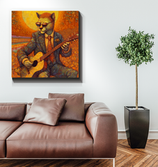 Kitty Cat Serenity Wrapped Canvas