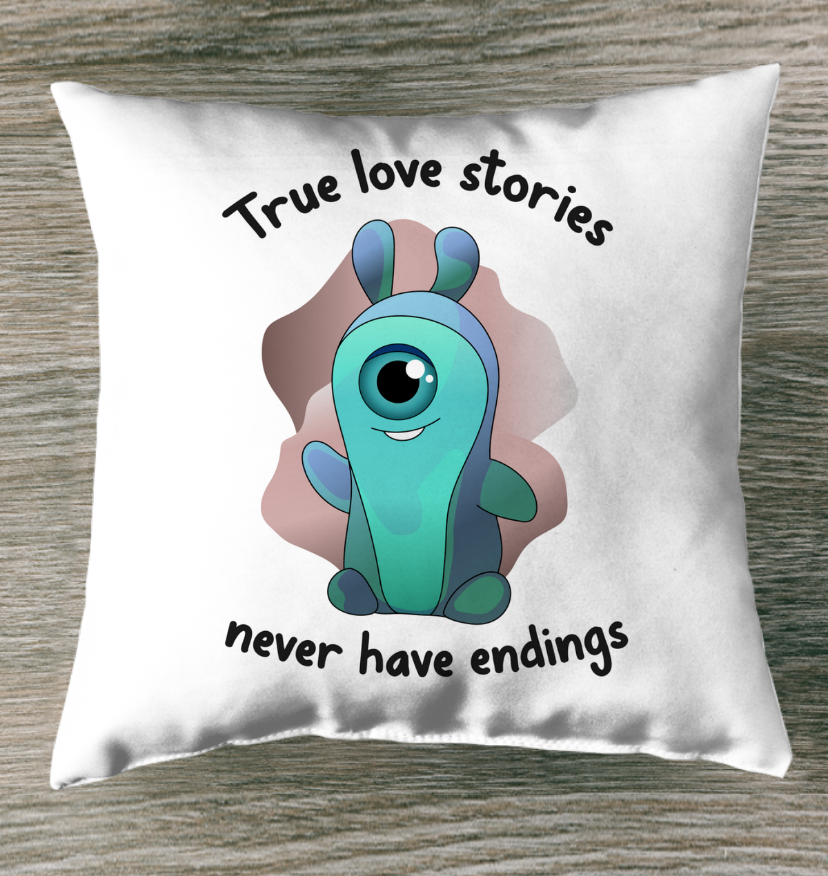 True Love Stories Outdoor Pillow