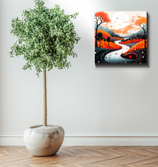 Serene Savannah African Landscape Canvas