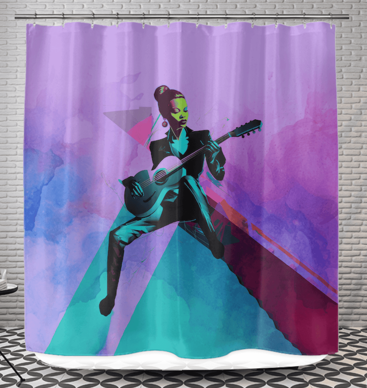 Elegance Defined Fashion Jam Shower Curtain - Beyond T-shirts