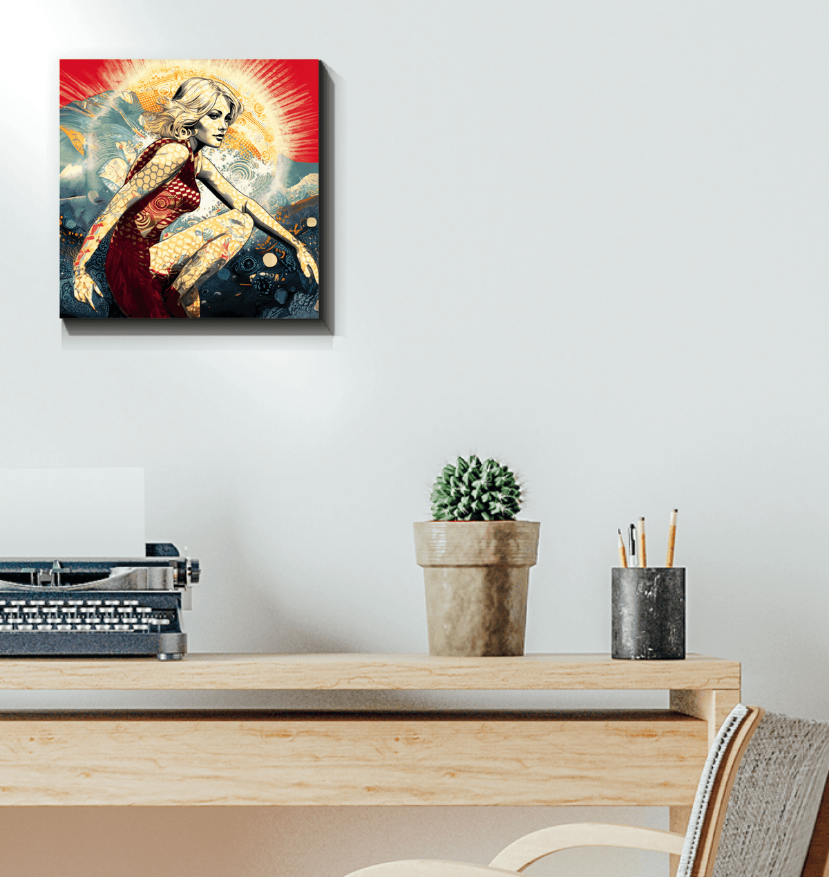 Surfing Odyssey Canvas Art Print - Beyond T-shirts