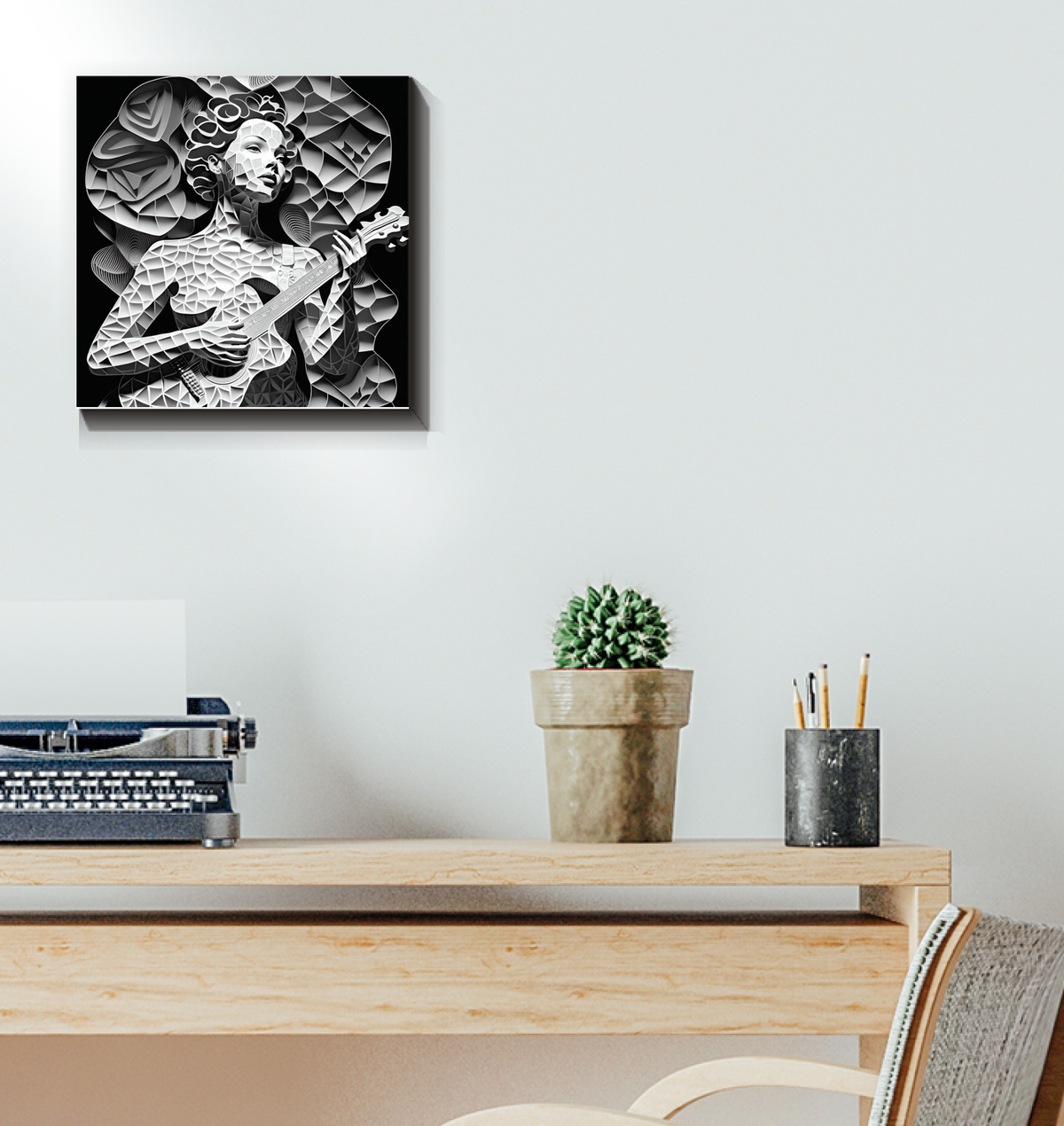 Beat Burst Musical Wrapped Canvas