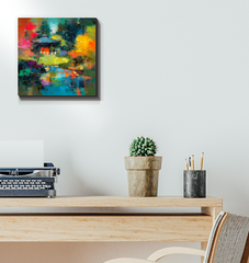Enchanted Forest Landscape Wrapped Canvas