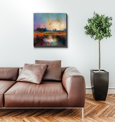 Sunset on the Horizon Wrapped Canvas