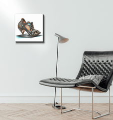 Walk the Future - Futuristic Shoe Wrapped Canvas - Beyond T-shirts