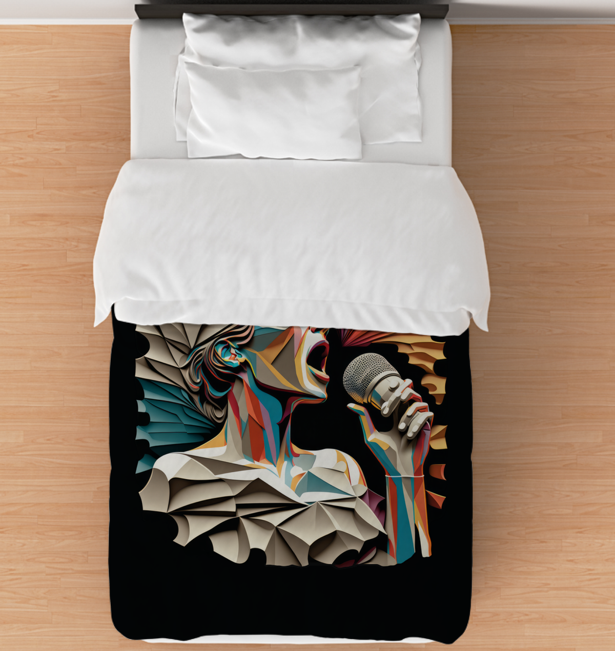 Rhapsody in Black Duvet Cover