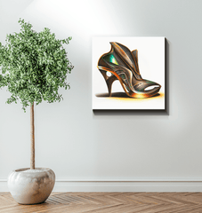 Artistry in Motion - Futuristic Shoe Canvas Art - Beyond T-shirts