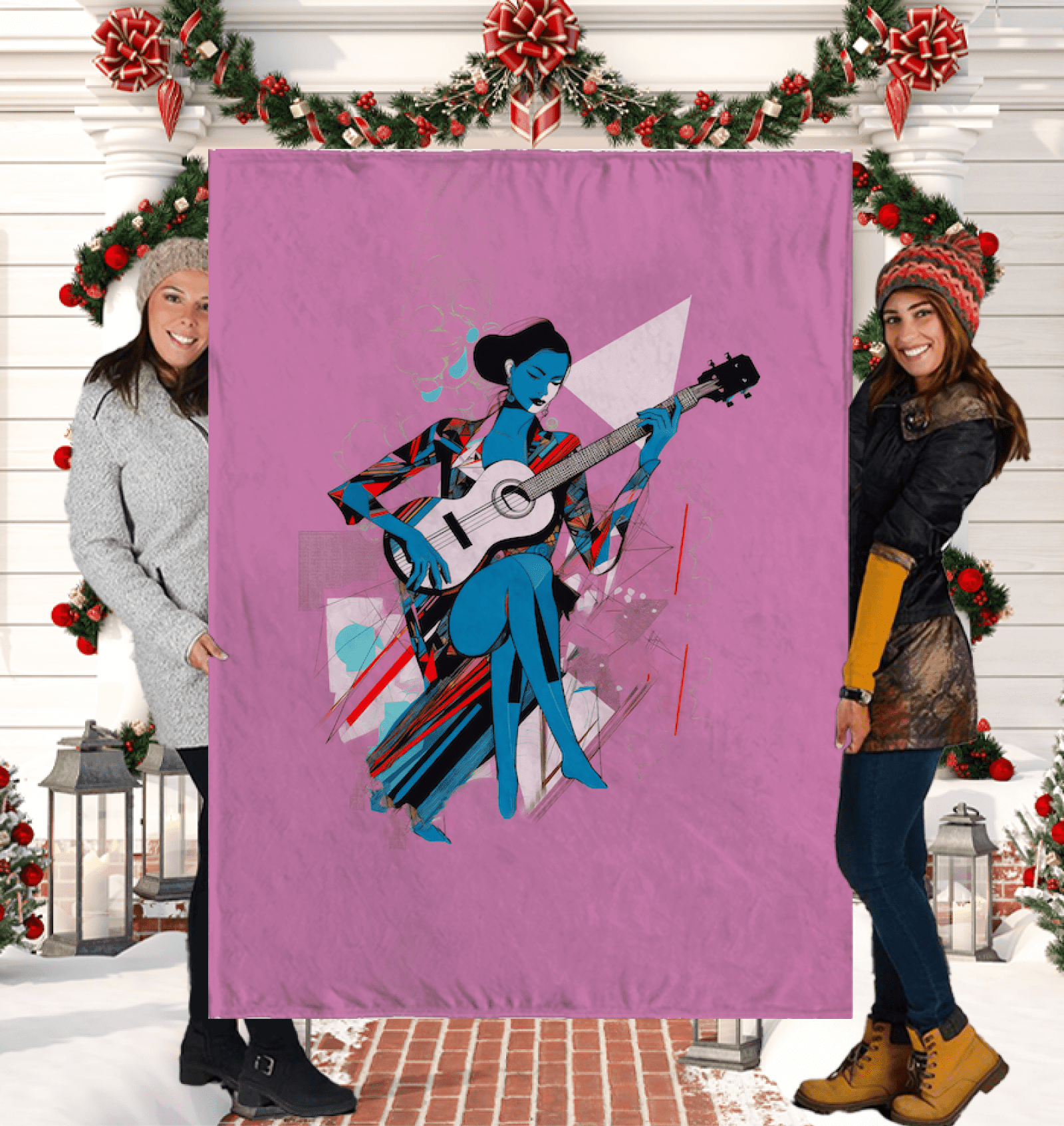 Fashion Fusion Delight Sherpa Blanket - Beyond T-shirts