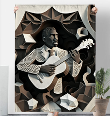 Jazz Infusion Sherpa Blanket