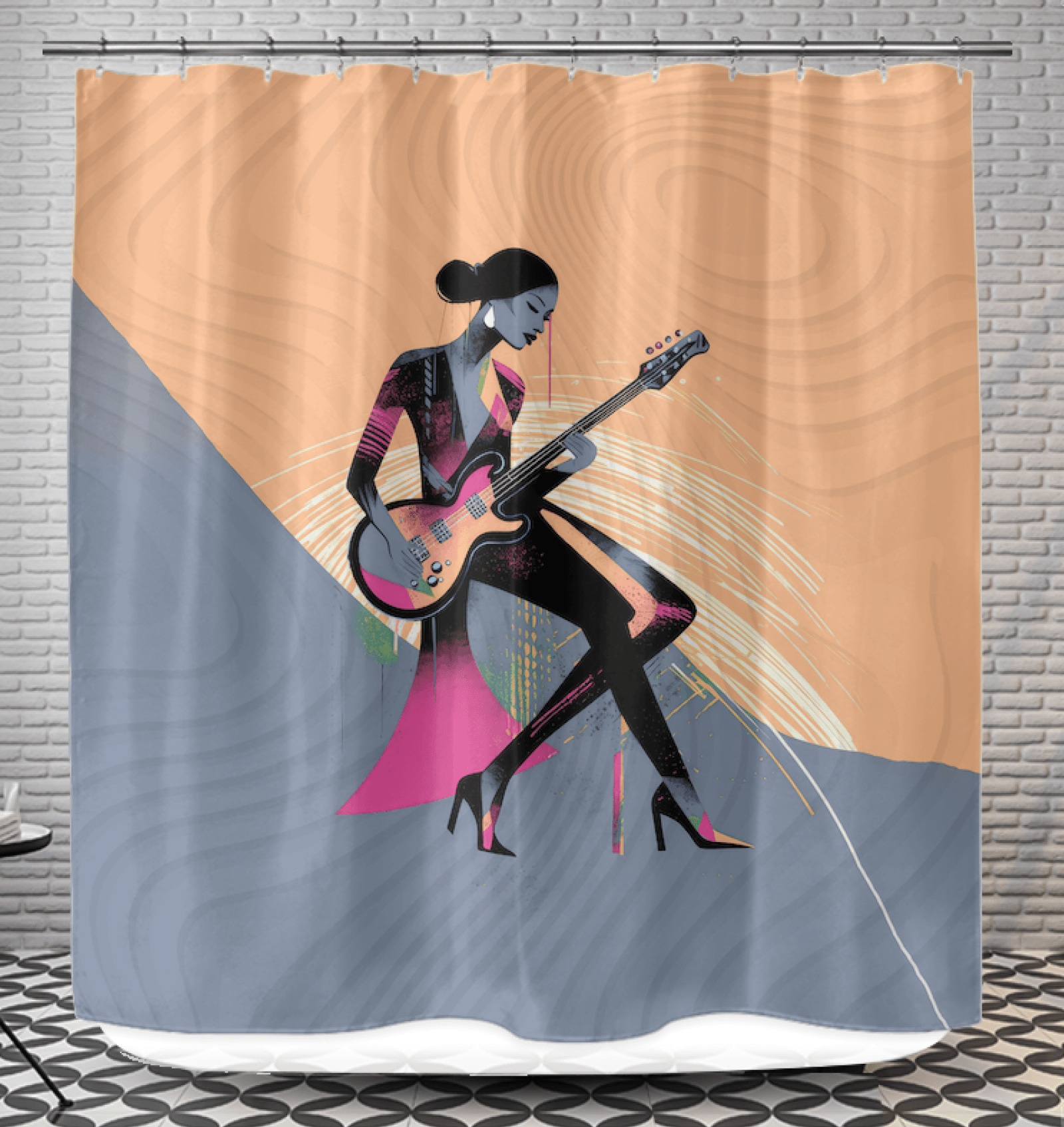 Artful Runway Moments Shower Curtain - Beyond T-shirts