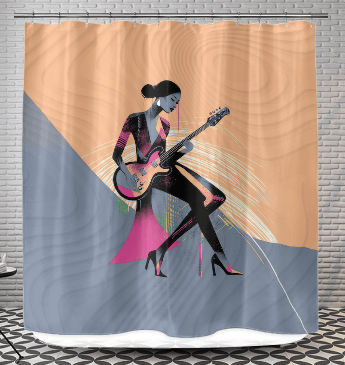 Artful Runway Moments Shower Curtain - Beyond T-shirts