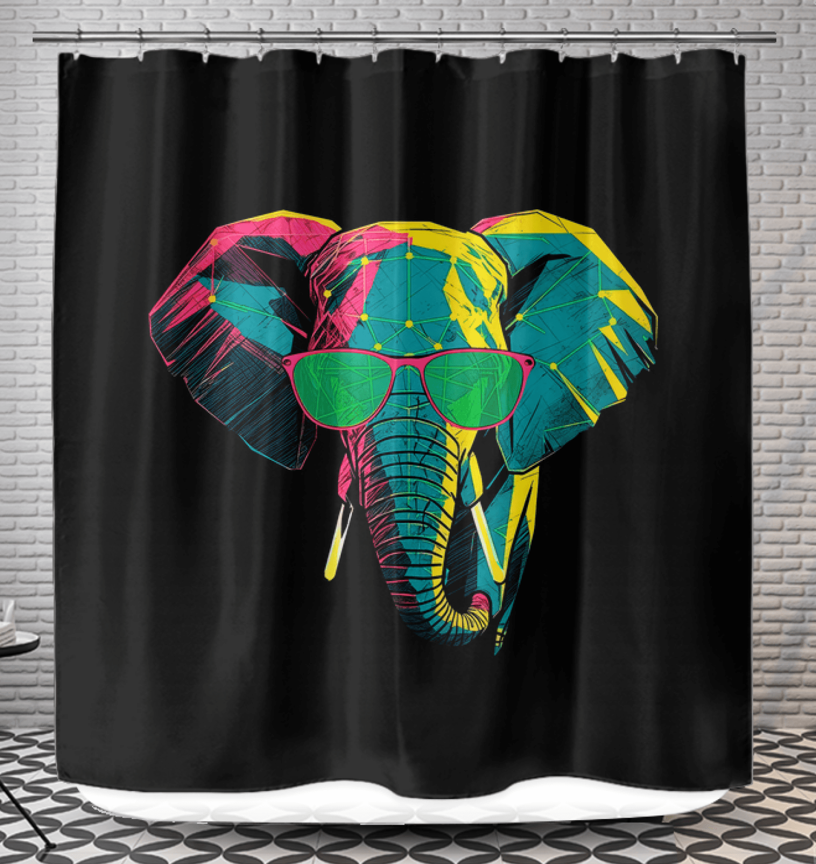 Elephant Majesty Shower Curtain - Beyond T-shirts