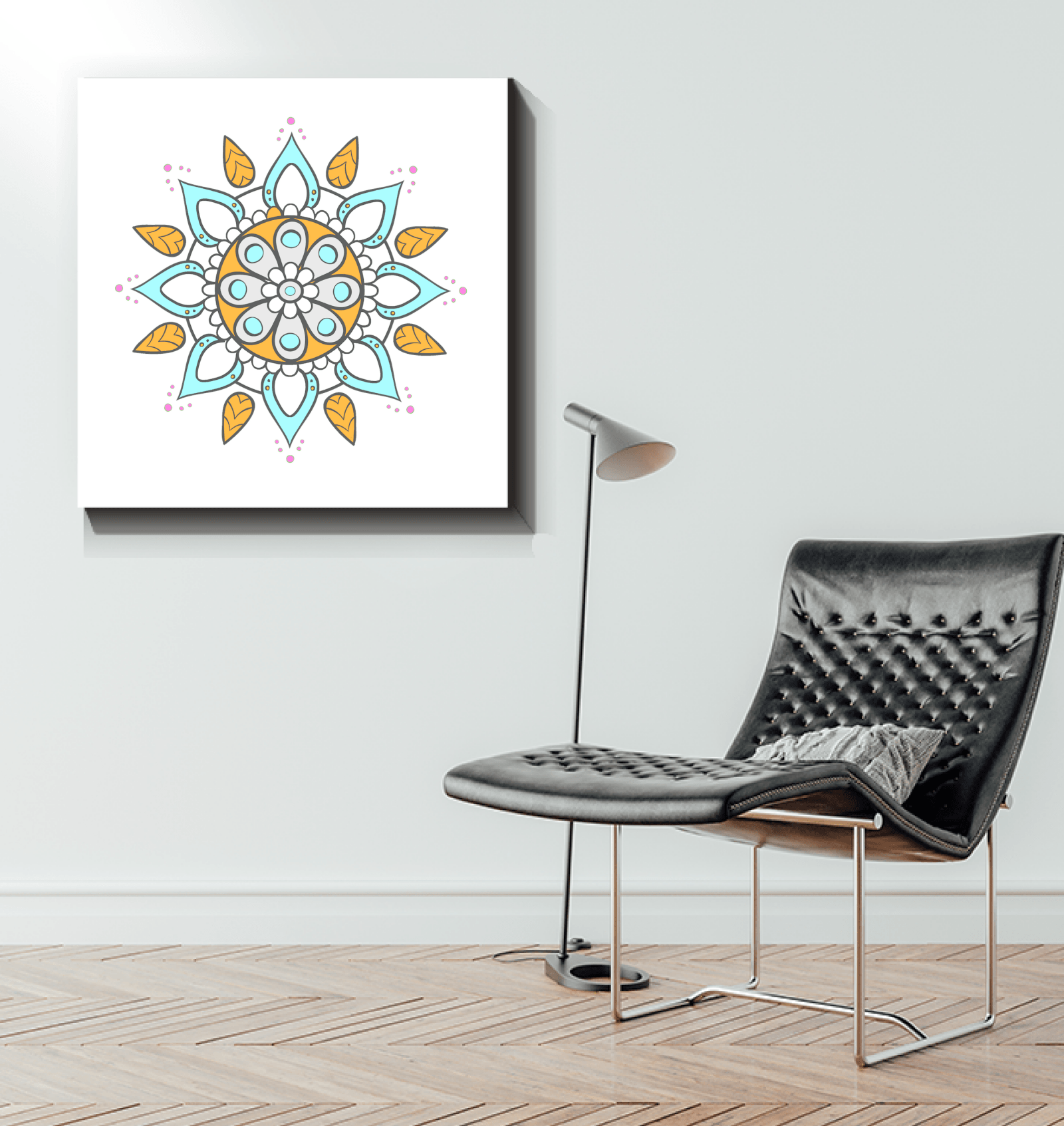 Earthy Mandala Terracotta Tile - Beyond T-shirts