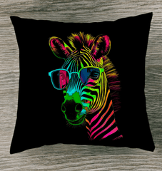 Zebras in Motion Outdoor Pillow - Beyond T-shirts