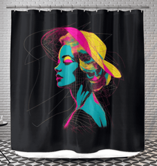 Fashion Fusion Art Shower Curtain - Beyond T-shirts