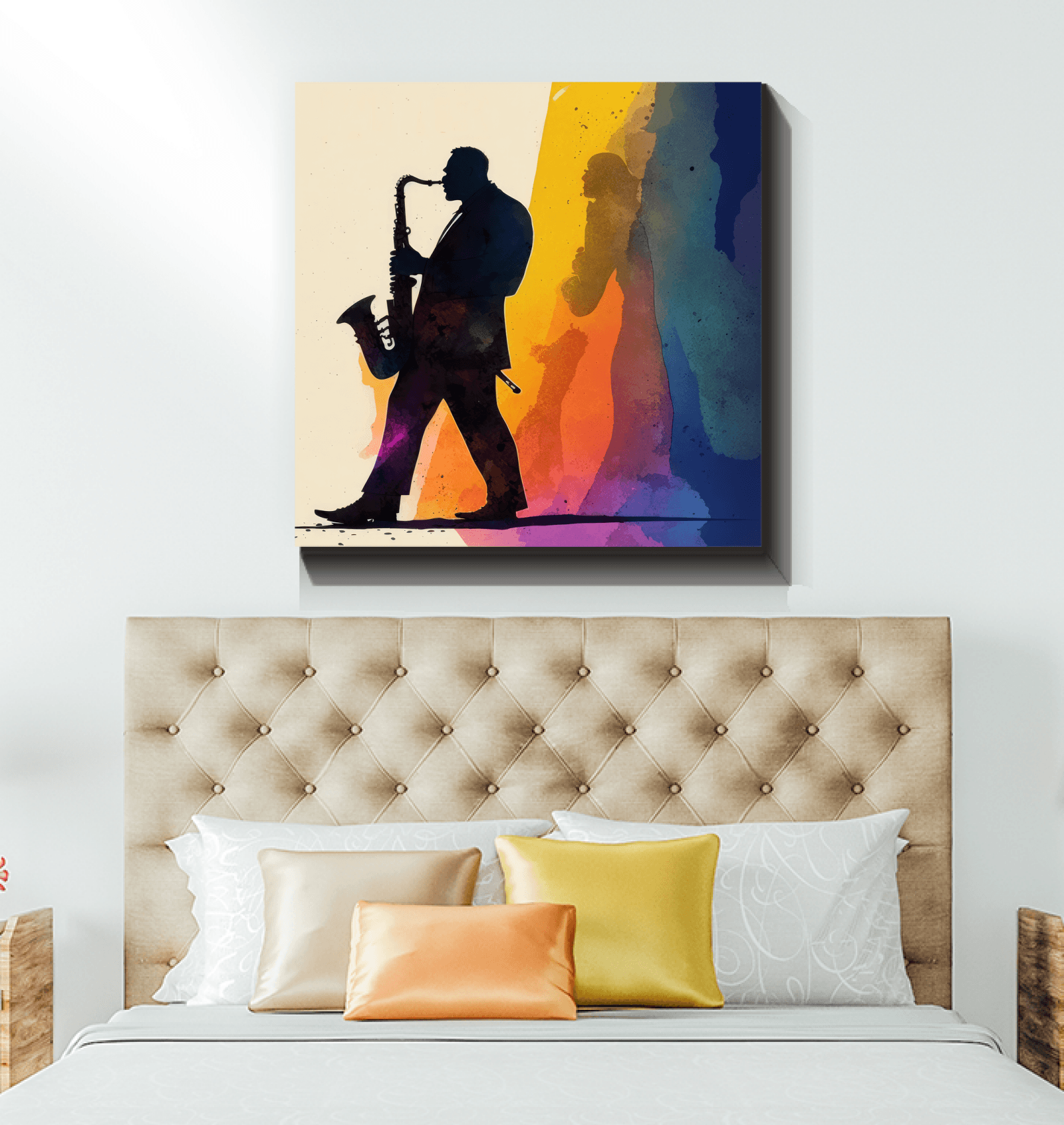 Bluesy Night - Jazz Music Canvas Artwork - Beyond T-shirts