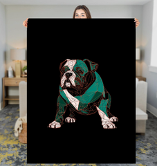 Elegant Greyhound Silhouette Blanket