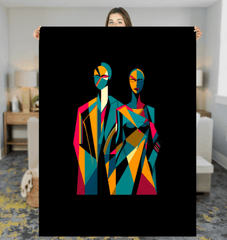 Fashion Fusion Abstract Sherpa Elegance - Beyond T-shirts