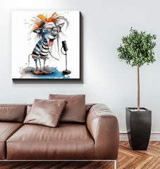 Rhythmic Revels Caricature Art Canvas - Beyond T-shirts