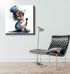 Tuneful Taunts Caricature Art Canvas - Beyond T-shirts