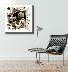 Notation Nebula Wrapped Canvas