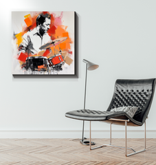 Abstract Eleganc Musical Wrapped Canvas