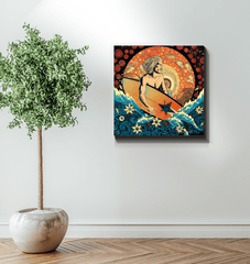 Surfing Radiance Wrapped Canvas - Beyond T-shirts