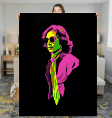 Artistic Brushstroke Sherpa Blanket - Beyond T-shirts