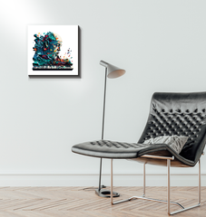 Bassline Brilliance Musical Wrapped Canvas