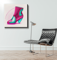 Futuristic Soles - Shoe Inspired Canvas Print - Beyond T-shirts