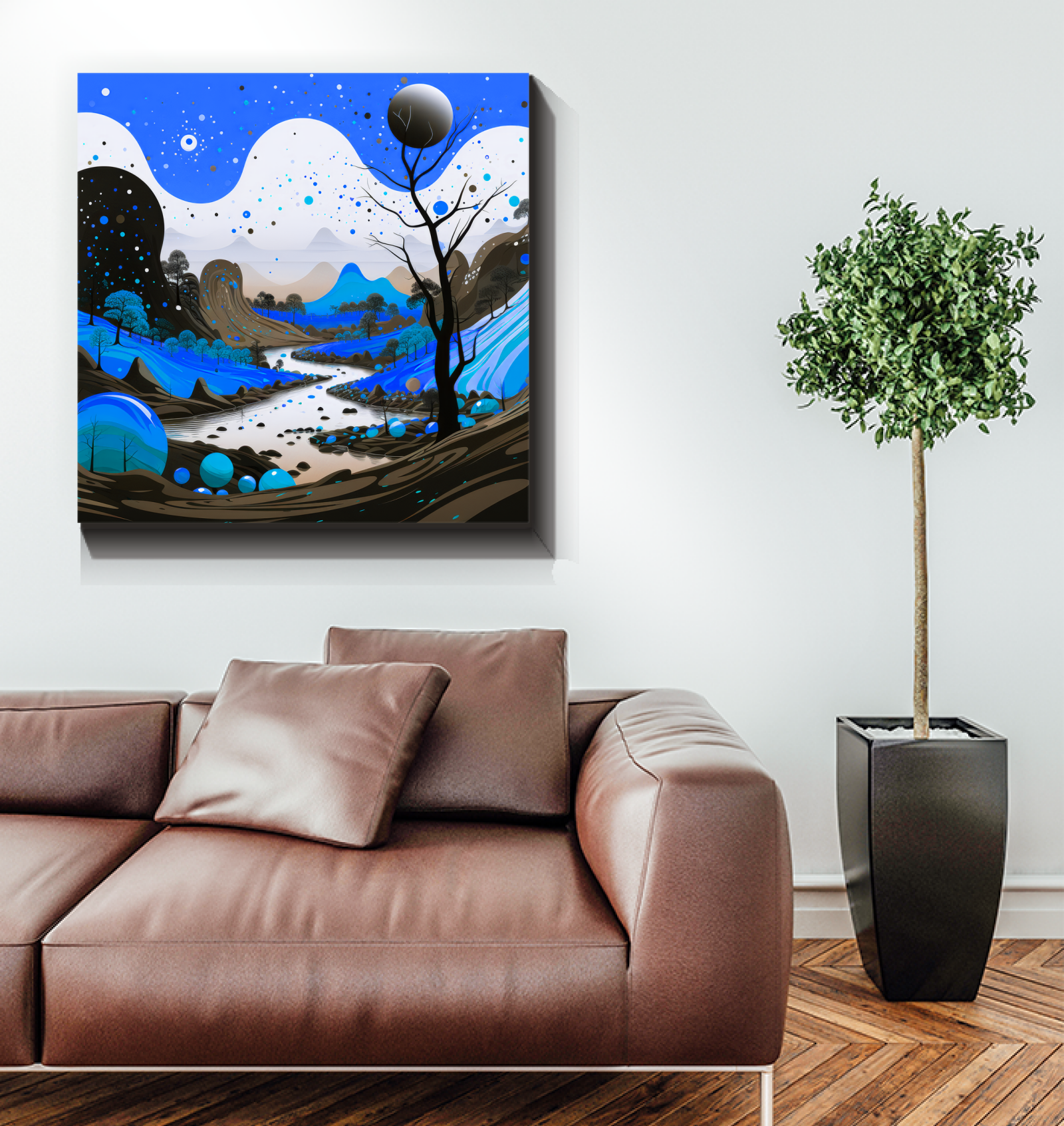 Whispering Woods Forest Landscape Canvas