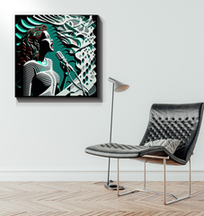Symphony Strokes Wrapped Canvas
