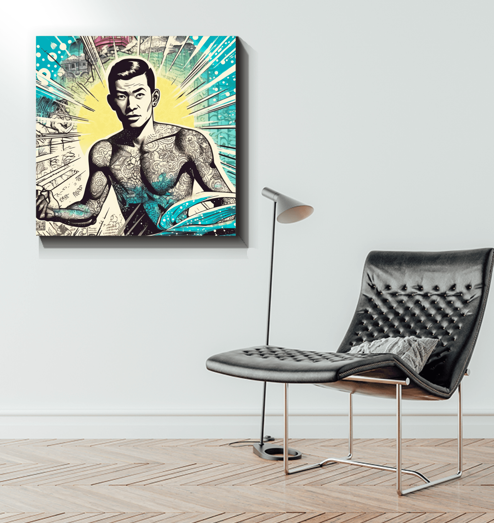 Surfing Harmony Canvas Art - Beyond T-shirts