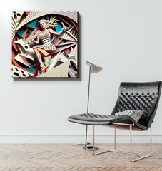 Harmonica Harmony Wrapped Canvas