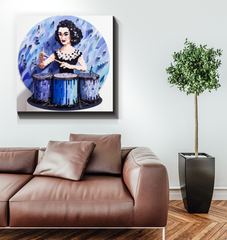 Gallery view of Avian Serenade Wrapped Canvas among other artworks.