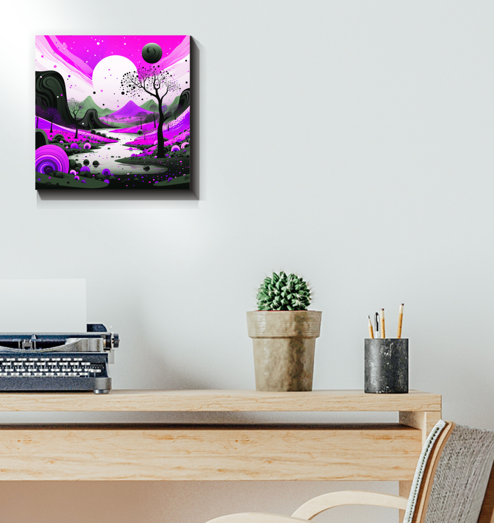 Mesmerizing Mesa Desert Landscape Canvas